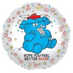 Feel Better Soon Elephant - Packaged Helium 17