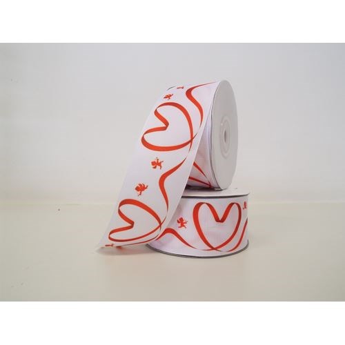 Mixed heart grosgrain