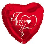 I Love You Script - Stick Balloon