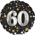 60 Gold Stars - 17 Inch Helium Balloon