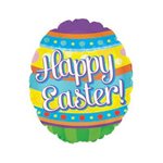 Decorated Egg - 9 inch Stick Balloon