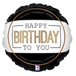 Classic Birthday - 9 Inch Stick Balloon