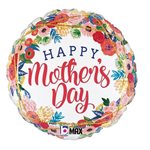 Mother's Day Floral - 9 Inch Stick Balloon