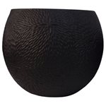 Black Cement Sphere Pot-Large 30x30x24.5cm