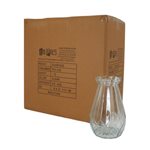 Large High Waisted Glass Vase - 12cm Dia x 18cm H (12 Per Carton)