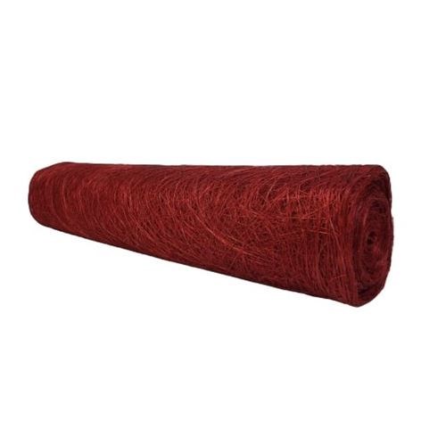 Abaca Scrunch Roll- Burgundy 48cm x 9m