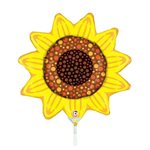 Sunflower - 9 Inch Stick Balloon