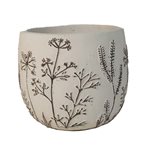 Cement Pot Small - Flower Garden 12x12x10cm