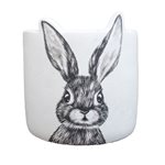 Cement Pot Medium - Rabbit Ears 14x14x15cm,