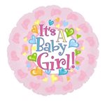 Baby Girl Footsies - 4 Inch Stick Balloon