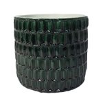 Cement Pot - Emerald Squares 14x14x13cm