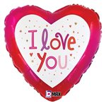 Love You Sparkles - 9 Inch Stick Balloon