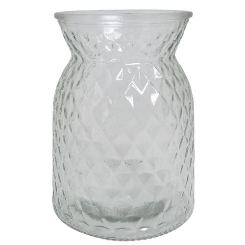 Medium Etched Glass Vase