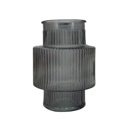 Shaped Retro Vase Grey