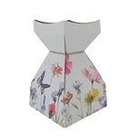Tapered Water Vase Butterfly Garden - 260mmH