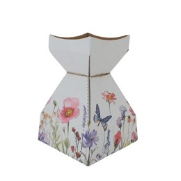 Tapered Water Vase Butterfly Garden - 210mmH