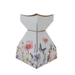 Tapered Water Vase Butterfly Garden - 210mmH