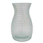 Dotted Waisted Glass Vase - 16.5cm Dia x 25.5cm H (Single)