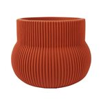 Rust Cement Pot Medium - Short Rounded 17*17*13.5cmH