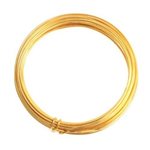 Aluminium Wire - Gold 2mmx12m