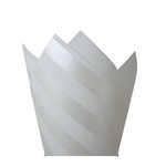 Pearlwrap - White & Pearl Stripe - 50 x 60cm Sheet (pk 50 shts)