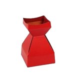 Tapered Water Vase Cranberry-210mmH