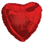 Red Heart - 9 inch Stick Balloon
