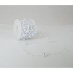 Beaded Wire Roll - White - 10m