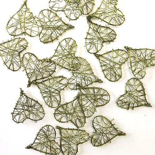 Wire Hearts 20pk