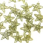 Wire Stars 20pk - Olive 30mmD